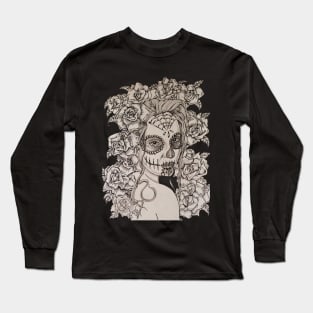 Day of the Dead with Moko Long Sleeve T-Shirt